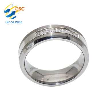 Fashion Wholesale Rhodium Plating New Designs Custom Made Stainless Steel Ring O Ring